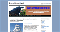 Desktop Screenshot of ecosdemantua.cu